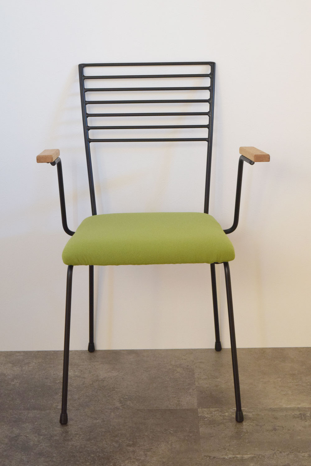 MSOC-if03 M's オリジナルチェア アイアンフレームアームチェア（アーム&ファブリックシート） 椅子